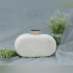The White Baroque Capsule Clutch
