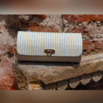 The Blue-Yellow Stripe Shoulder Cylindrical Bag