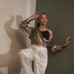 Paisley Self Print Pants