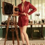 Red Sequin Blazer Dress