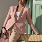 Pink Blazer-Single Breasted