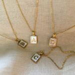 Mother of Pearl with Letter Necklace